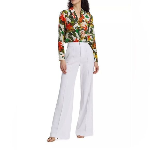 Alice + Olivia Silk Button-Down Shirt size S - Picture 4 of 15